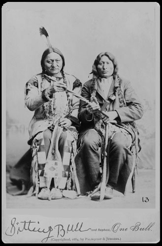 Sitting Bull och One Bull 1884